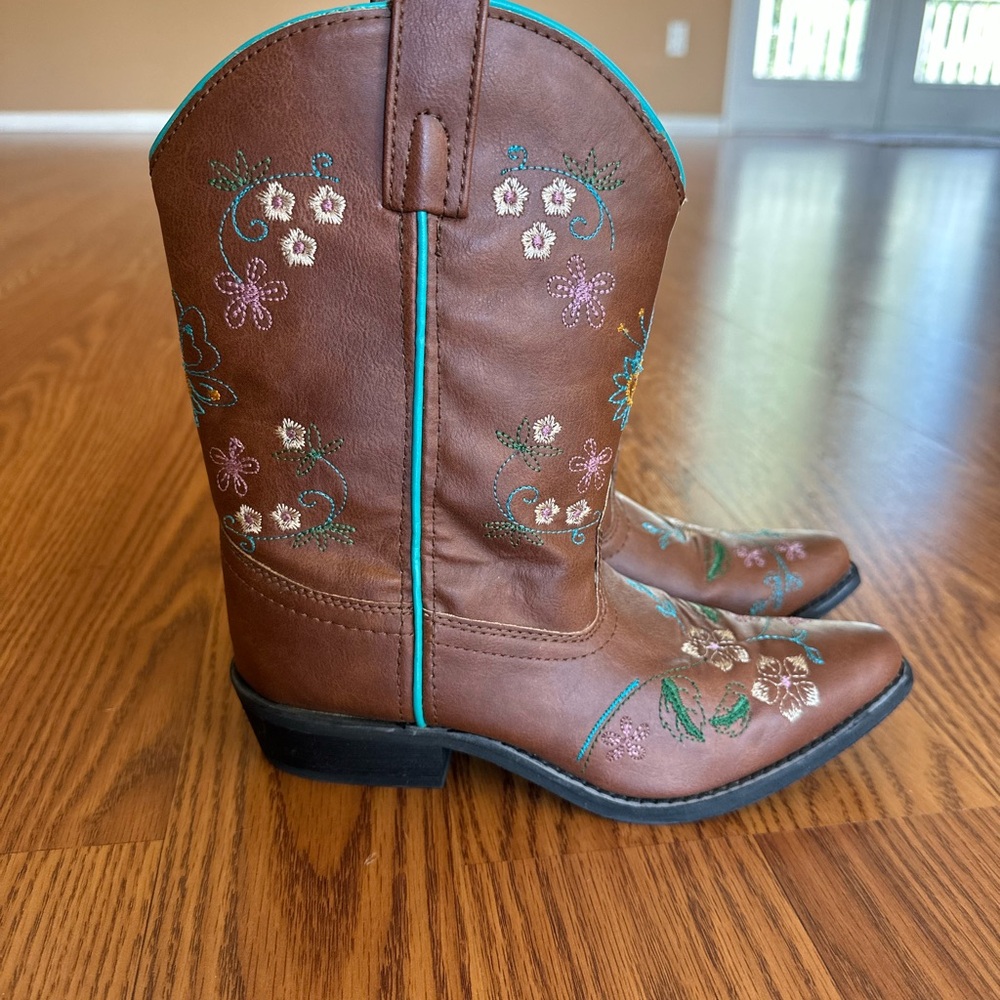 Shyanne Turquoise and Brown Cowgirl Boots
